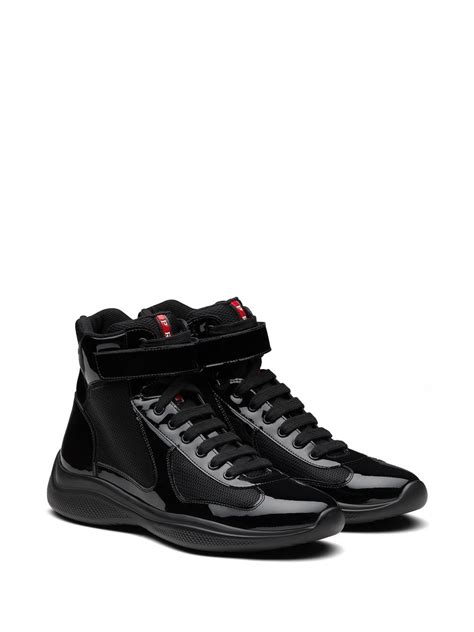 prada canvas high tops|high top prada americas cup.